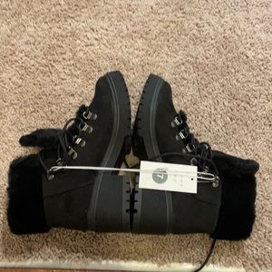 Brand New Black Target Boots, soft and warm material inside